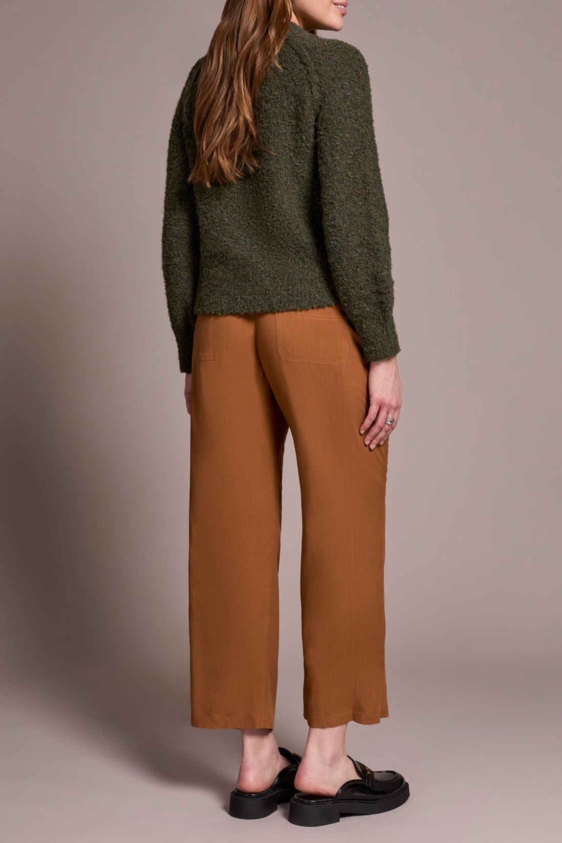 Tribal Long - Sleeve Crew Neck Sweater – Ivy - Juli's Wearable Art