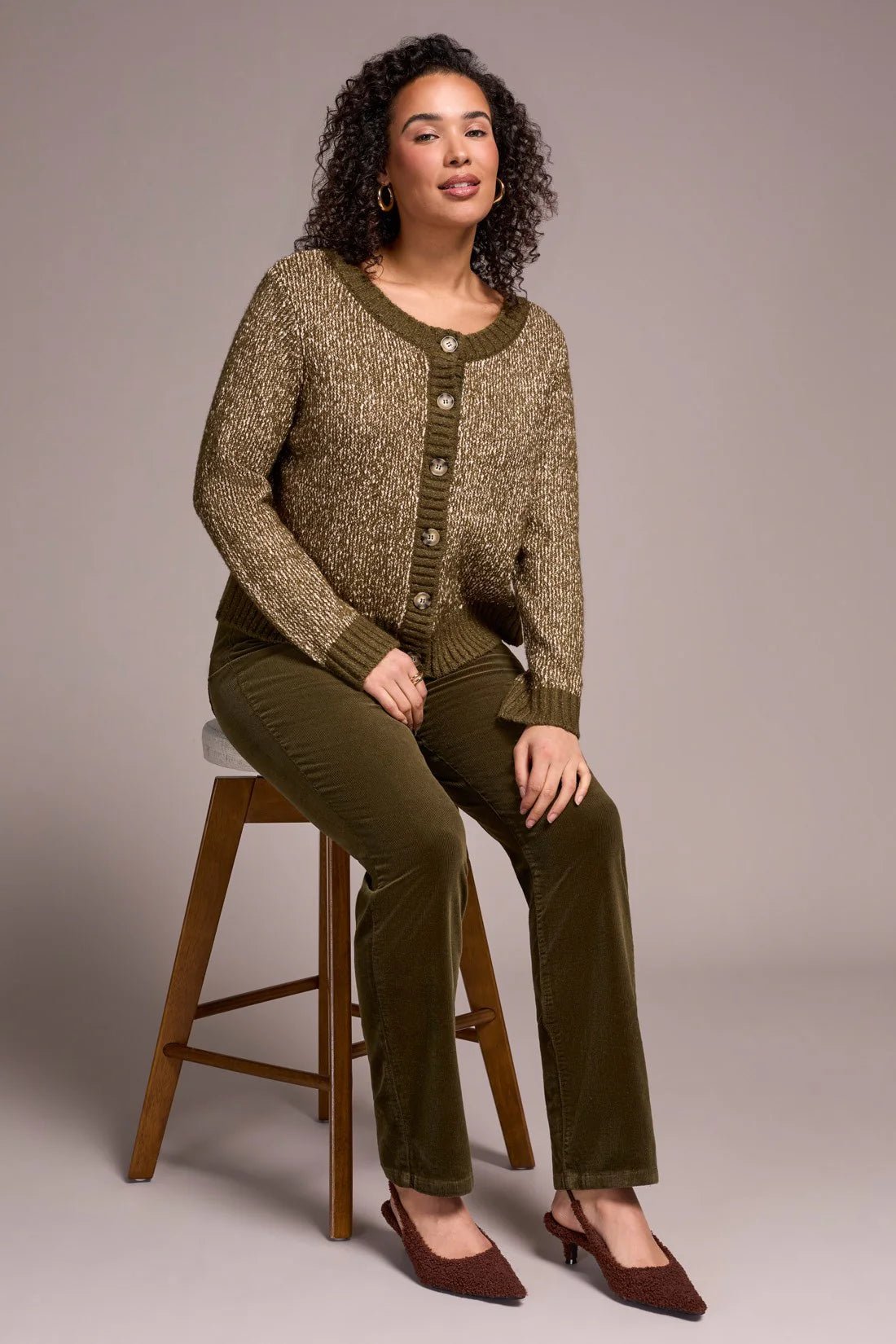 Tribal Stripe Long - Sleeve Reversible Sweater – Ivy - Juli's Wearable Art