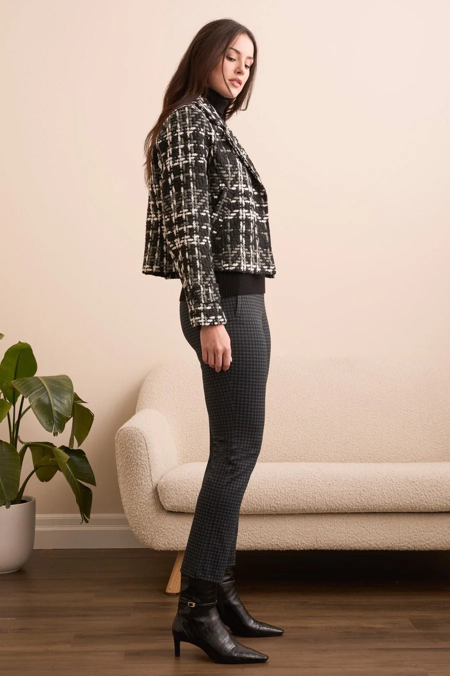 Tribal Tweed Bouclé Chunky Lined Blazer - Juli's Wearable Art