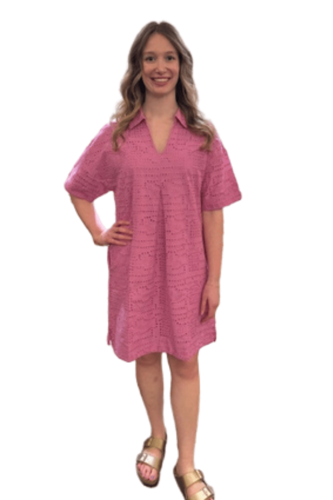 Tribal V - Neck Collar Tunic Dress | Wisteria - Juli's Wearable Art