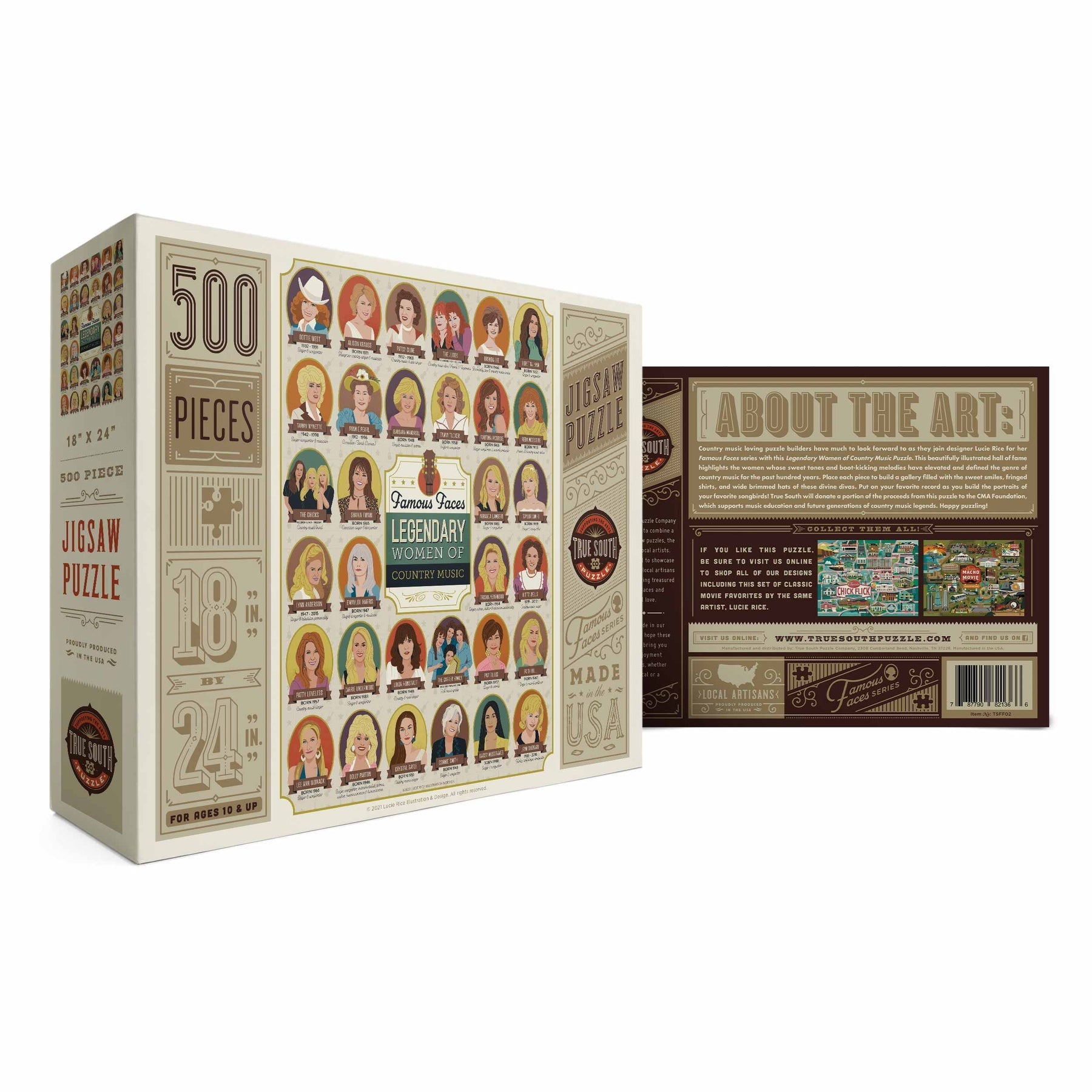 True South Puzzle - Legendary Women of Country Music - Juli's Wearable Art