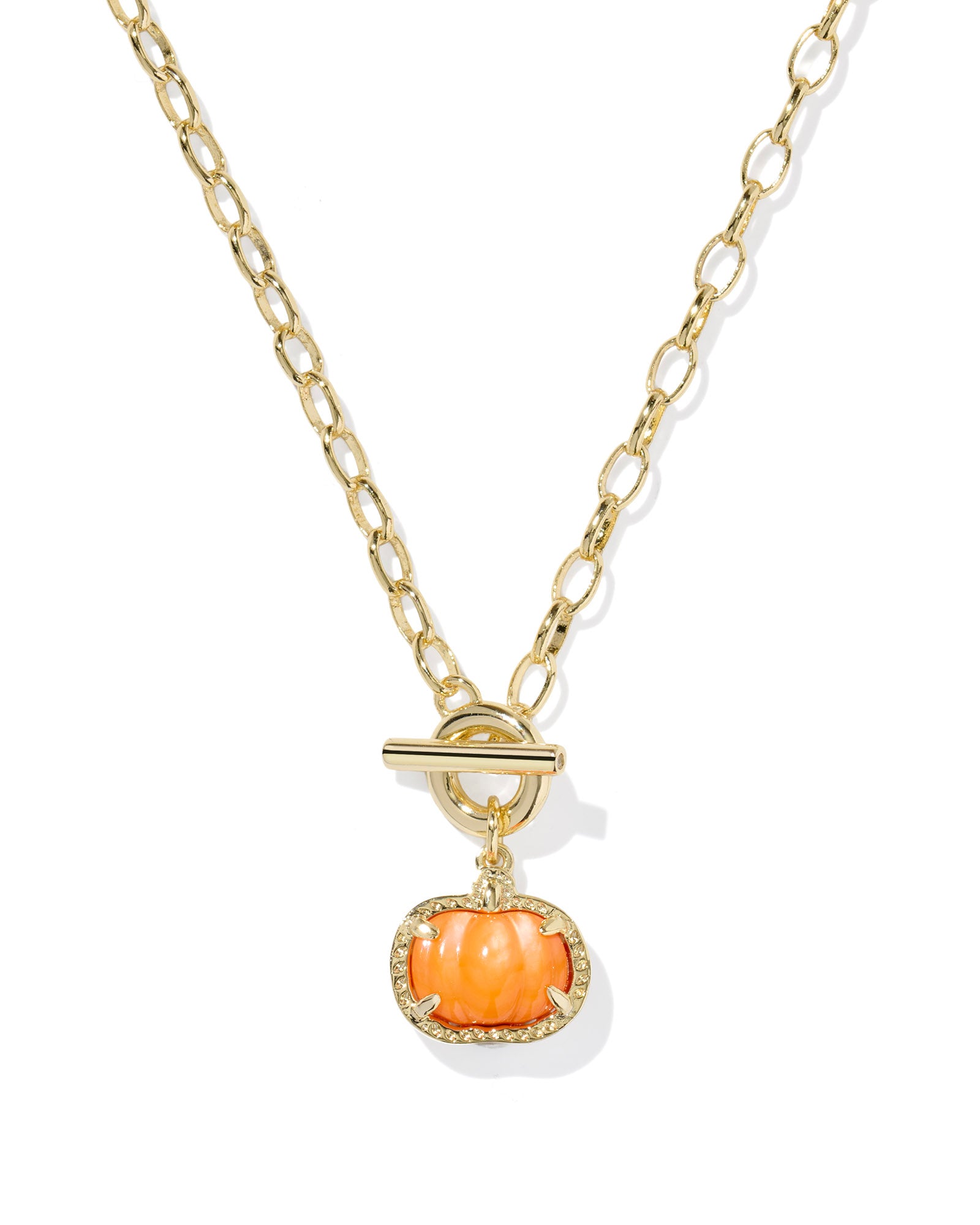 Kendra Scott Pumpkin Link & Chain Necklace – Fall Jewelry
