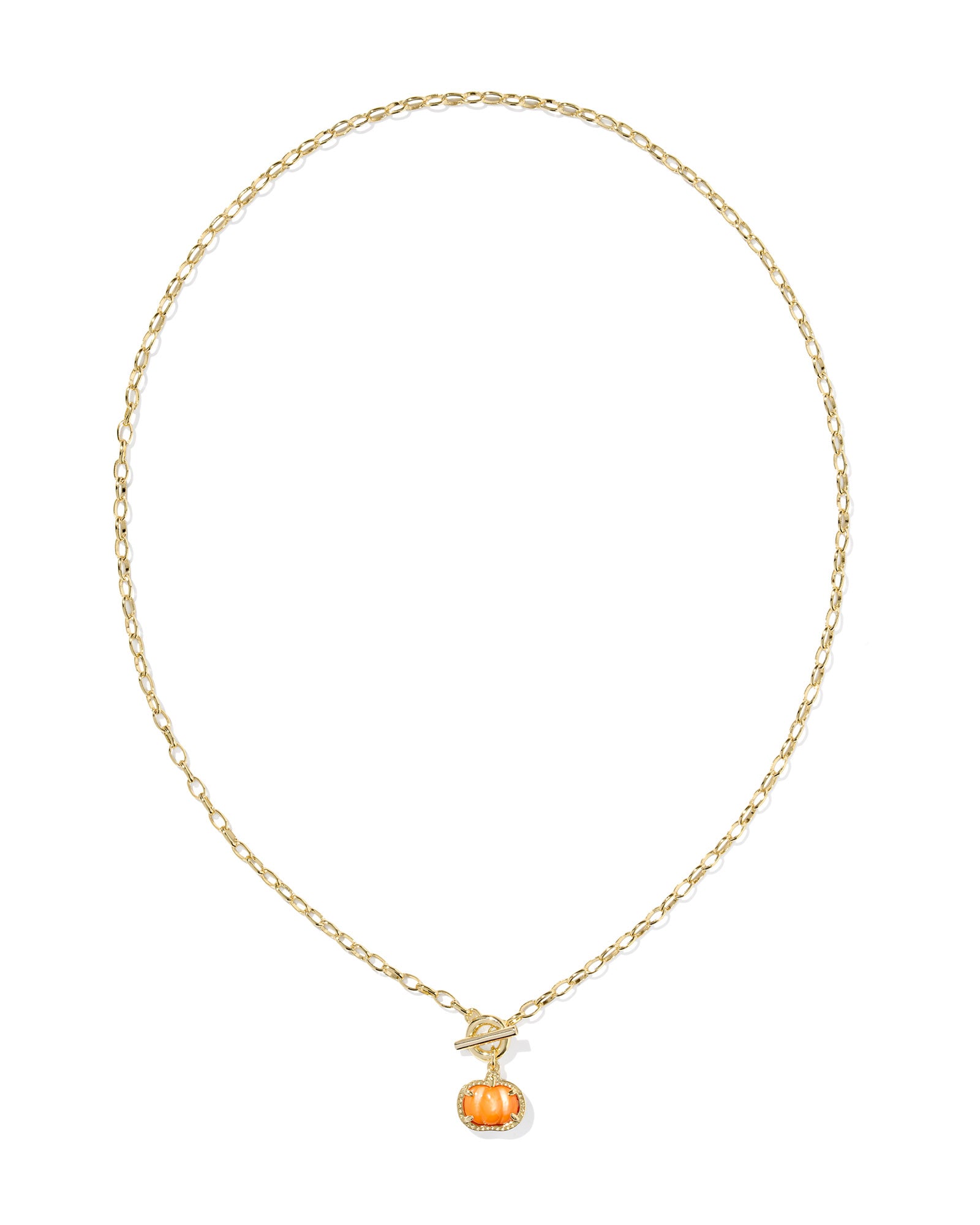 Kendra Scott Pumpkin Link & Chain Necklace – Fall Jewelry