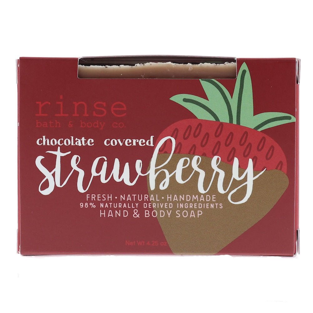 Valentine's Day Chocolate Covered Strawberry | Natural Bar Soap - Juli's Wearable Art