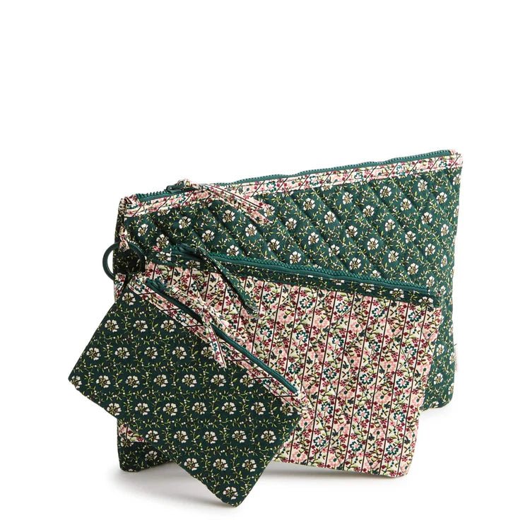 Vera Bradley 3 Pouch Organizer Set Mistletoe lattice in Premium cotton - Juli's Wearable Art