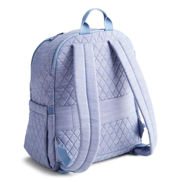 Vera Bradley Bancroft Backpack | Premium Cotton | Blue Chambray - Juli's Wearable Art