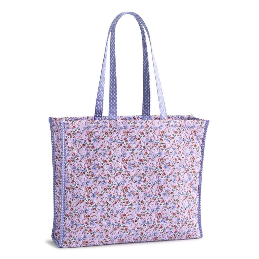 Vera Bradley Branning Tote | Wildflower Sprigs Ditsy Lilac - Juli's Wearable Art