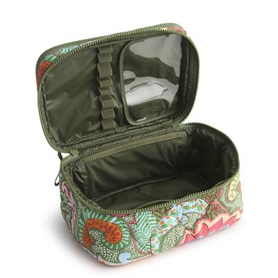 Vera Bradley Brush Up Cosmetic Case in Featherweight - Leaf Me Not Paisley - Juli's Wearable Art
