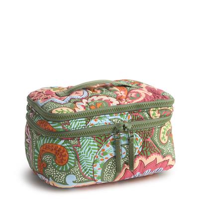Vera Bradley Brush Up Cosmetic Case in Featherweight - Leaf Me Not Paisley - Juli's Wearable Art