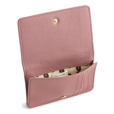 Vera Bradley Card Case in Leather - Withered Rose - Juli's Wearable Art