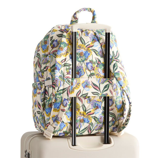 Vera Bradley Large Bancroft Backpack | Featherweight | Gardenia Garden - Juli's Wearable Art