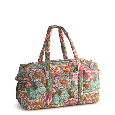 Vera Bradley Large Original Duffel in Featherweight - Leaf Me Not Paisley - Juli's Wearable Art