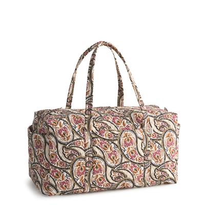 Vera Bradley Large Original Duffel in Premium Cotton - Blooming Paisley - Juli's Wearable Art