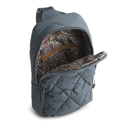 Vera Bradley Lorman Sling Backpack in Featherweight - Dark Slate - Juli's Wearable Art