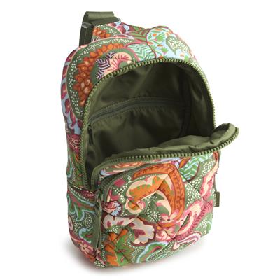 Vera Bradley Lorman Sling Backpack in Featherweight - Leaf Me Not Paisley - Juli's Wearable Art