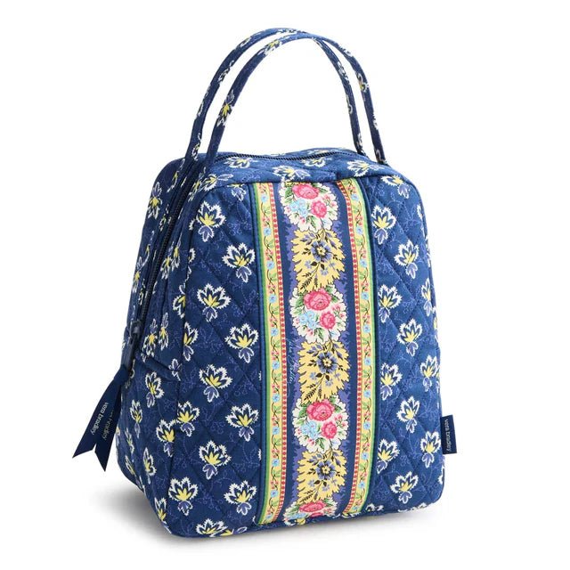 Vera Bradley Lunch Bag | Premium Cotton | Maison Blue - Juli's Wearable Art