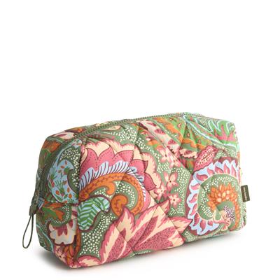 Vera Bradley Medium Cosmetic in Featherweight - Leaf Me Not Paisley - Juli's Wearable Art