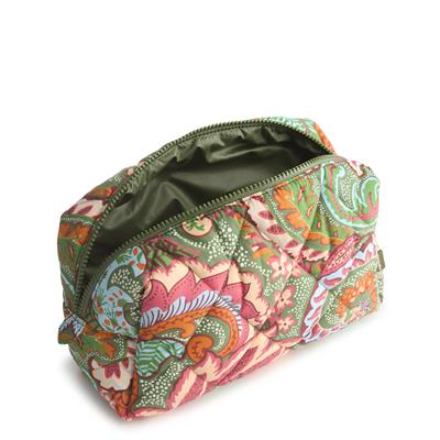 Vera Bradley Medium Cosmetic in Featherweight - Leaf Me Not Paisley - Juli's Wearable Art