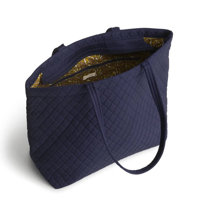 Vera Bradley Original Zip Tote Bag - Peacoat Premium Cotton - Juli's Wearable Art