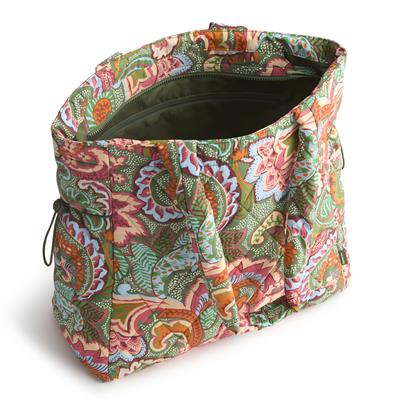 Vera Bradley Original Zip Tote in Featherweight - Leaf Me Not Paisley - Juli's Wearable Art
