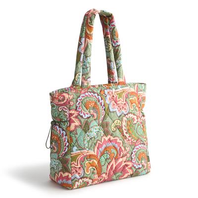 Vera Bradley Original Zip Tote in Featherweight - Leaf Me Not Paisley - Juli's Wearable Art