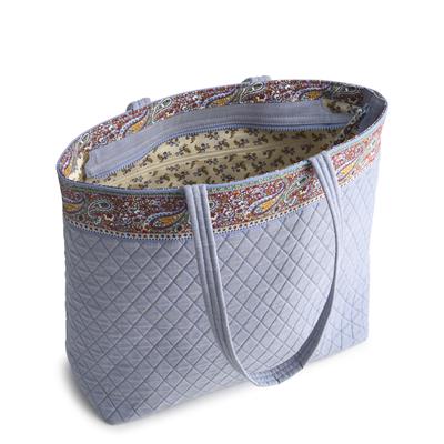 Vera Bradley Original Zip Tote in Premium Cotton - Chambray - Juli's Wearable Art