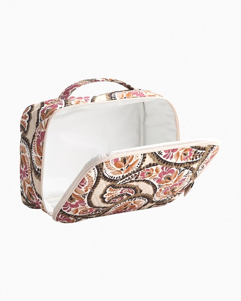 Vera Bradley Pack - Flat Lunch Bag in Premium Cotton - Blooming Paisley - Juli's Wearable Art