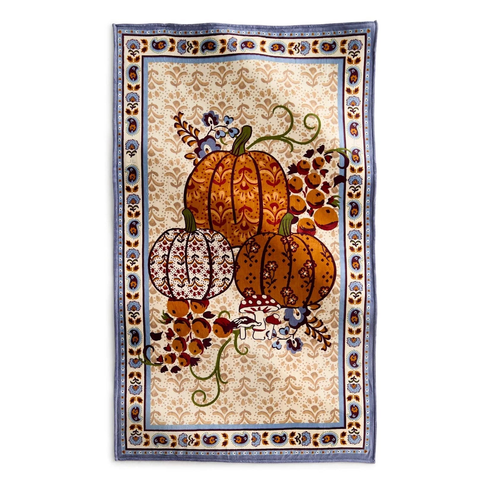 Vera Bradley Plush Throw Blanket - Harvest Pumpkins - Juli's Wearable Art