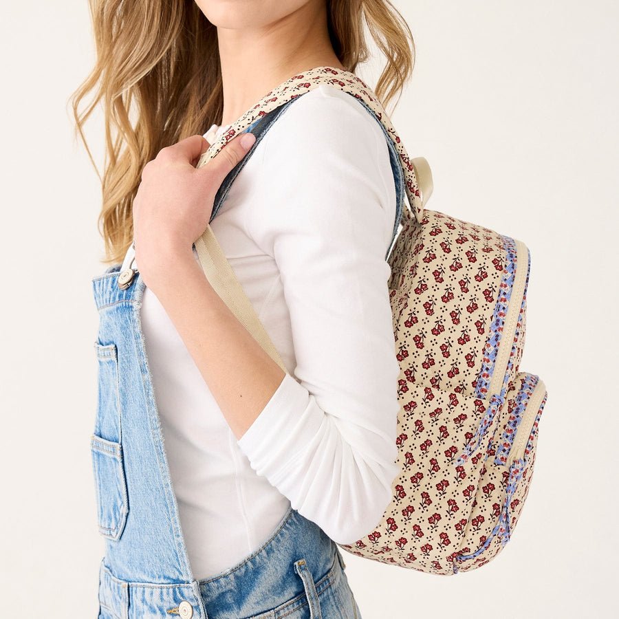 Vera Bradley Small Banbury Backpack in Premium Cotton - Rachel Ditsy - Juli's Wearable Art