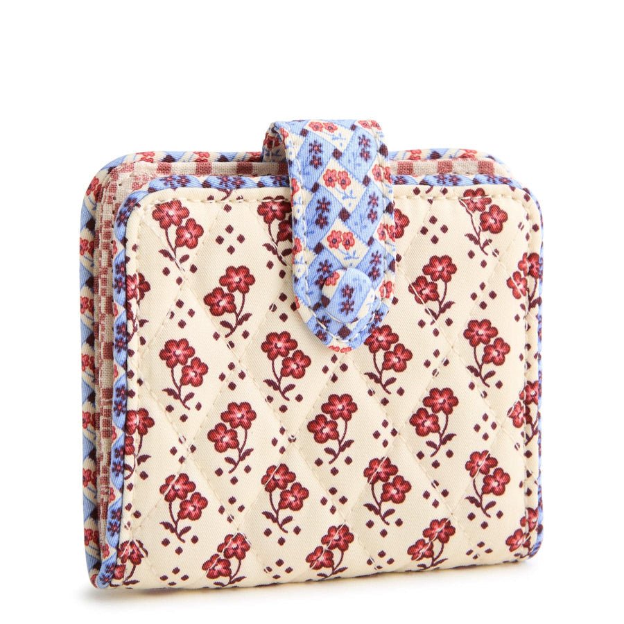 Vera Bradley Small Tab Wallet - Rachel Ditsy in Premium Cotton - Juli's Wearable Art