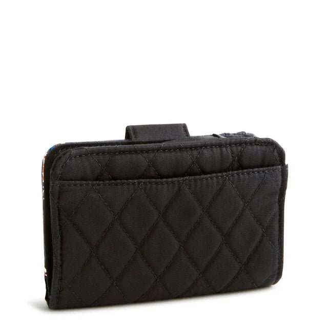 Vera Bradley Small Turnlock Wallet | Premium Cotton | Moonless Night - Juli's Wearable Art
