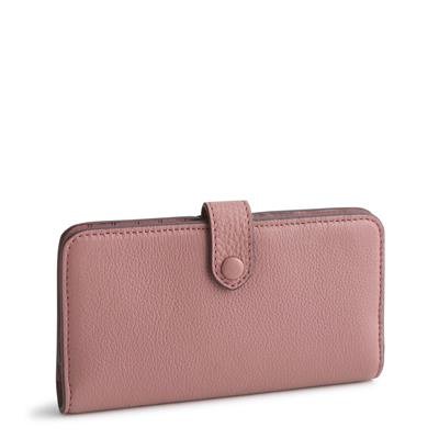 Vera Bradley Tab Wallet in Leather - Withered Rose - Juli's Wearable Art