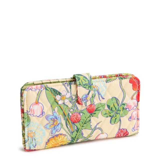 Vera Bradley Tab Wallet | Premium Cotton | All The Pretty Wildflowers - Juli's Wearable Art