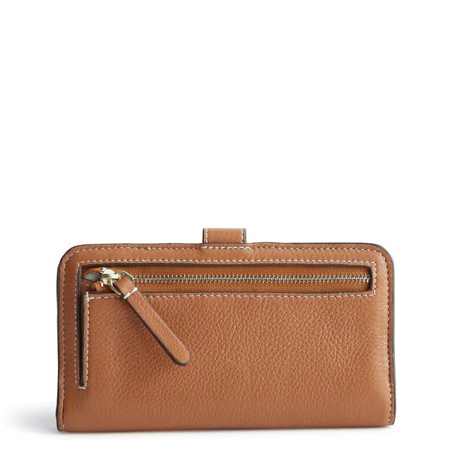 Vera Bradley Tab Wallet - Roasted Pecan in Leather - Juli's Wearable Art