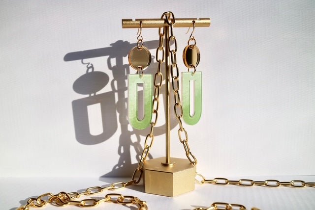 Verdant Halo Dangle Earrings - Juli's Wearable Art