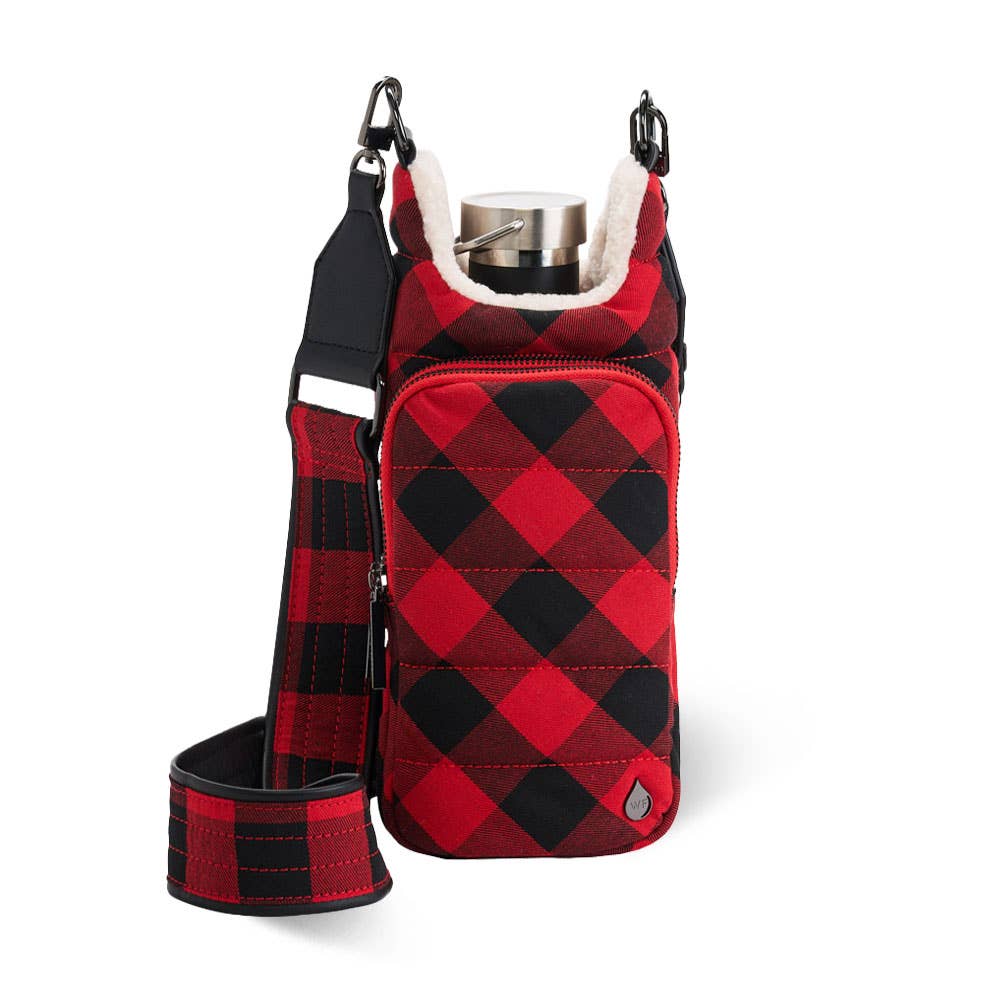 WanderFull® HydroBag® – Red Buffalo Plaid with Sherpa (Limited Edition) - Juli's Wearable Art