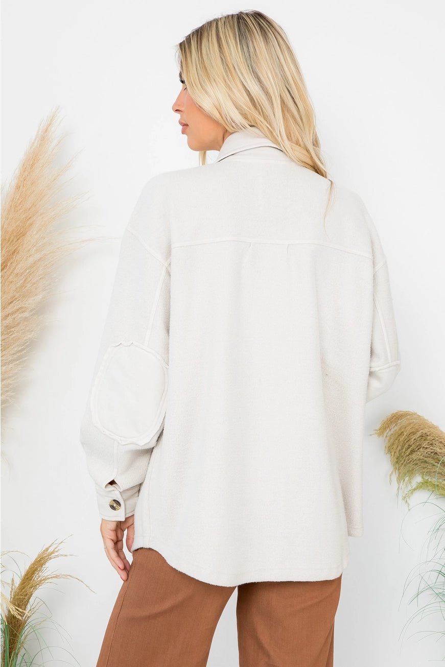 Washed Fleece Shacket - Juli's Wearable Art