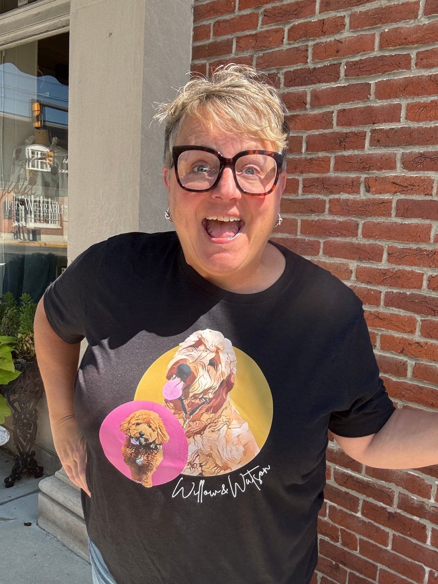 Watson & Willow Graphic T-Shirt – Juli’s Wearable Art - Juli's Wearable Art