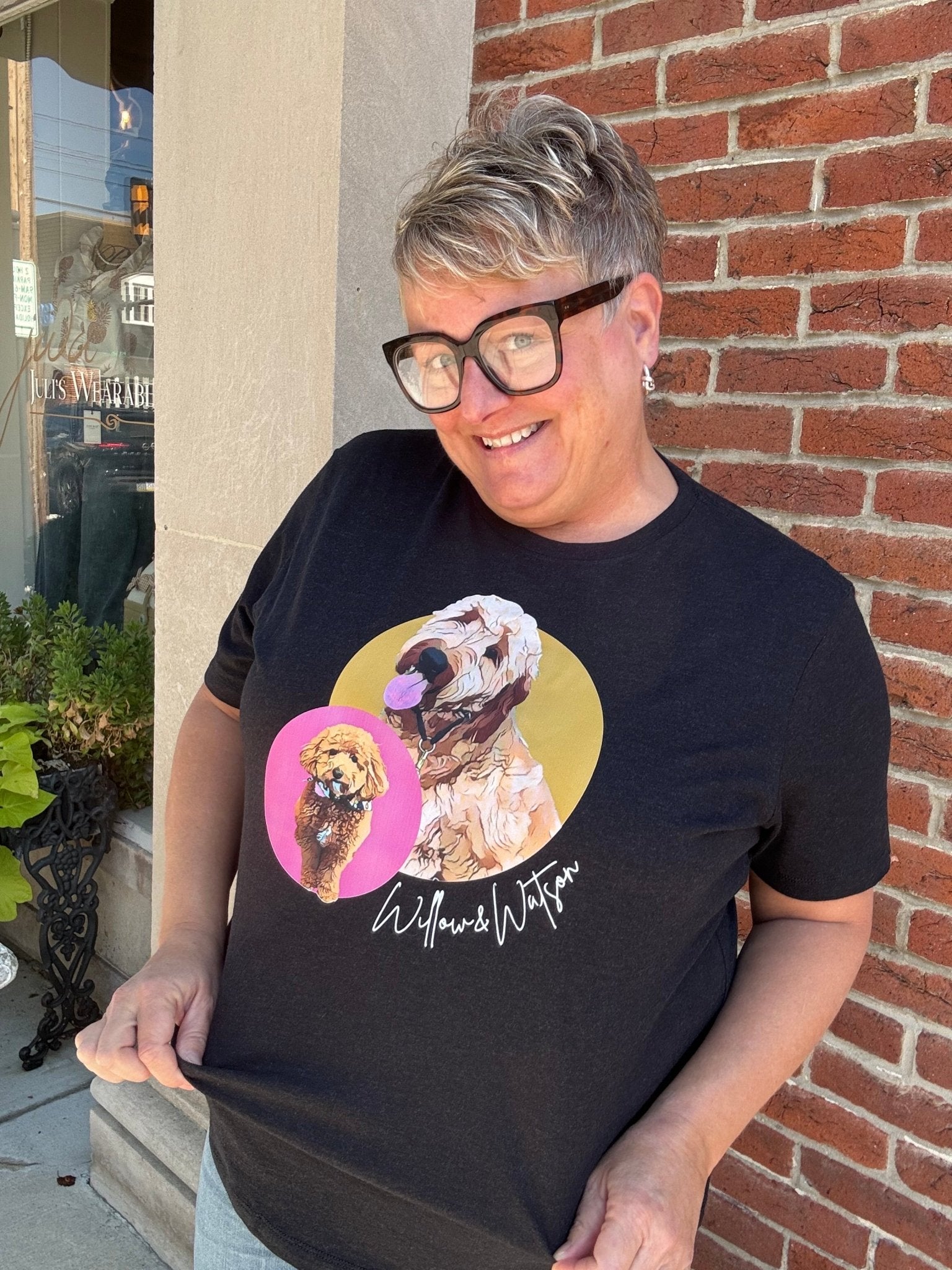 Watson & Willow Graphic T-Shirt – Juli’s Wearable Art - Juli's Wearable Art