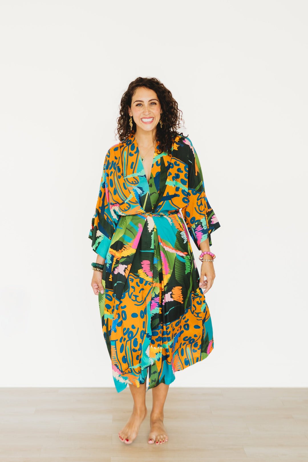 Winton + Waits Jungle Party Wrap - Tie Dress - Juli's Wearable Art
