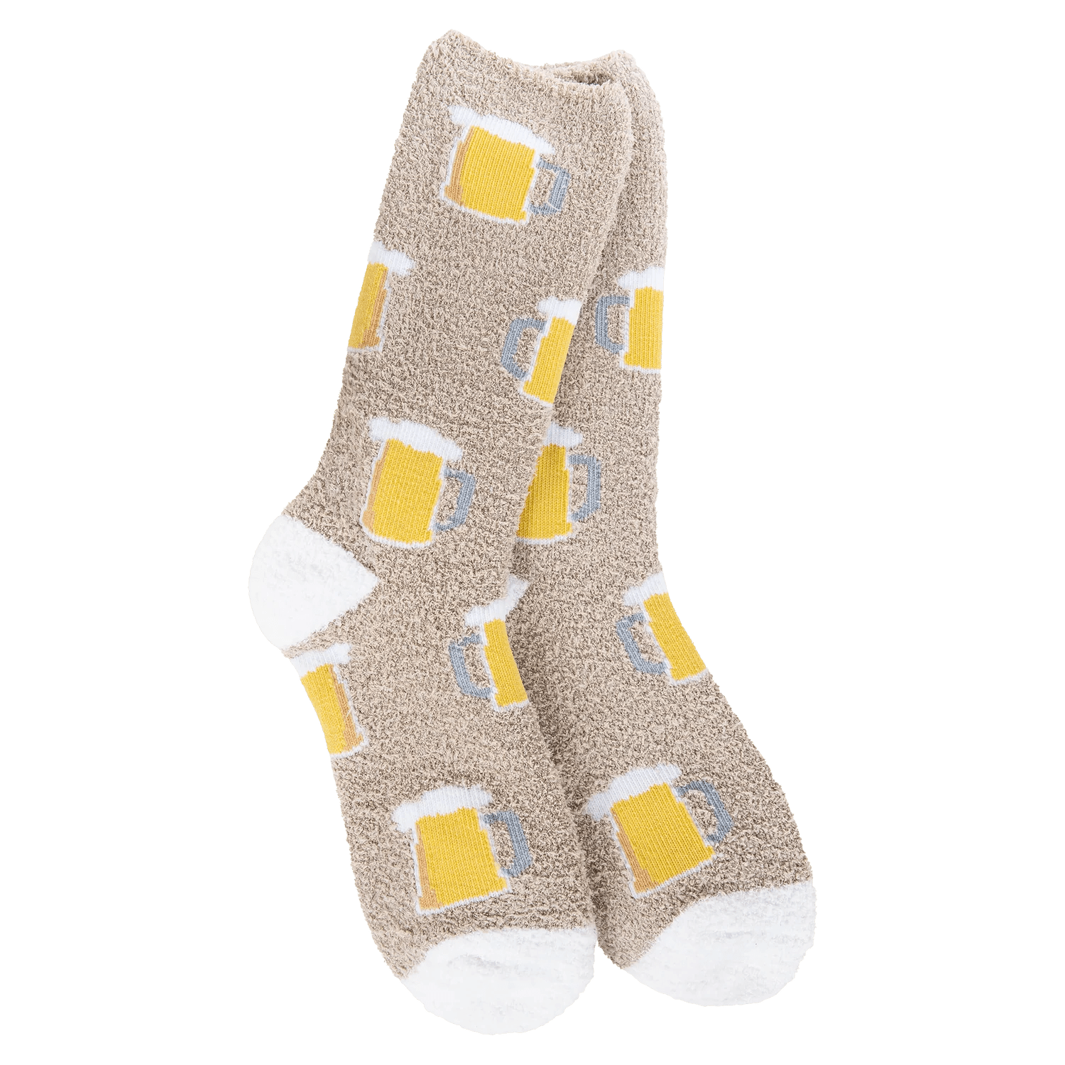World's Softest Cozy Fall Crew Socks - Beer - Juli's Wearable Art