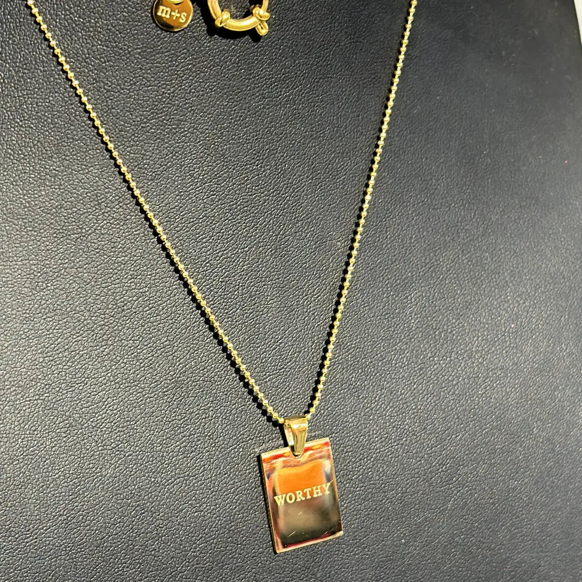 "WORTHY" Empowerment Necklace - Juli's Wearable Art