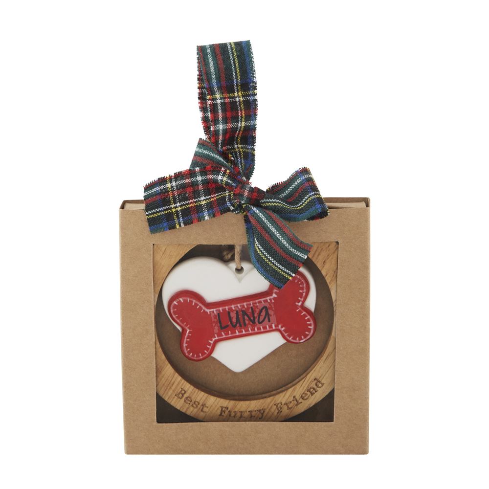 Mudpie Best Furry Friend Ring Ornament Juli's Wearable Art