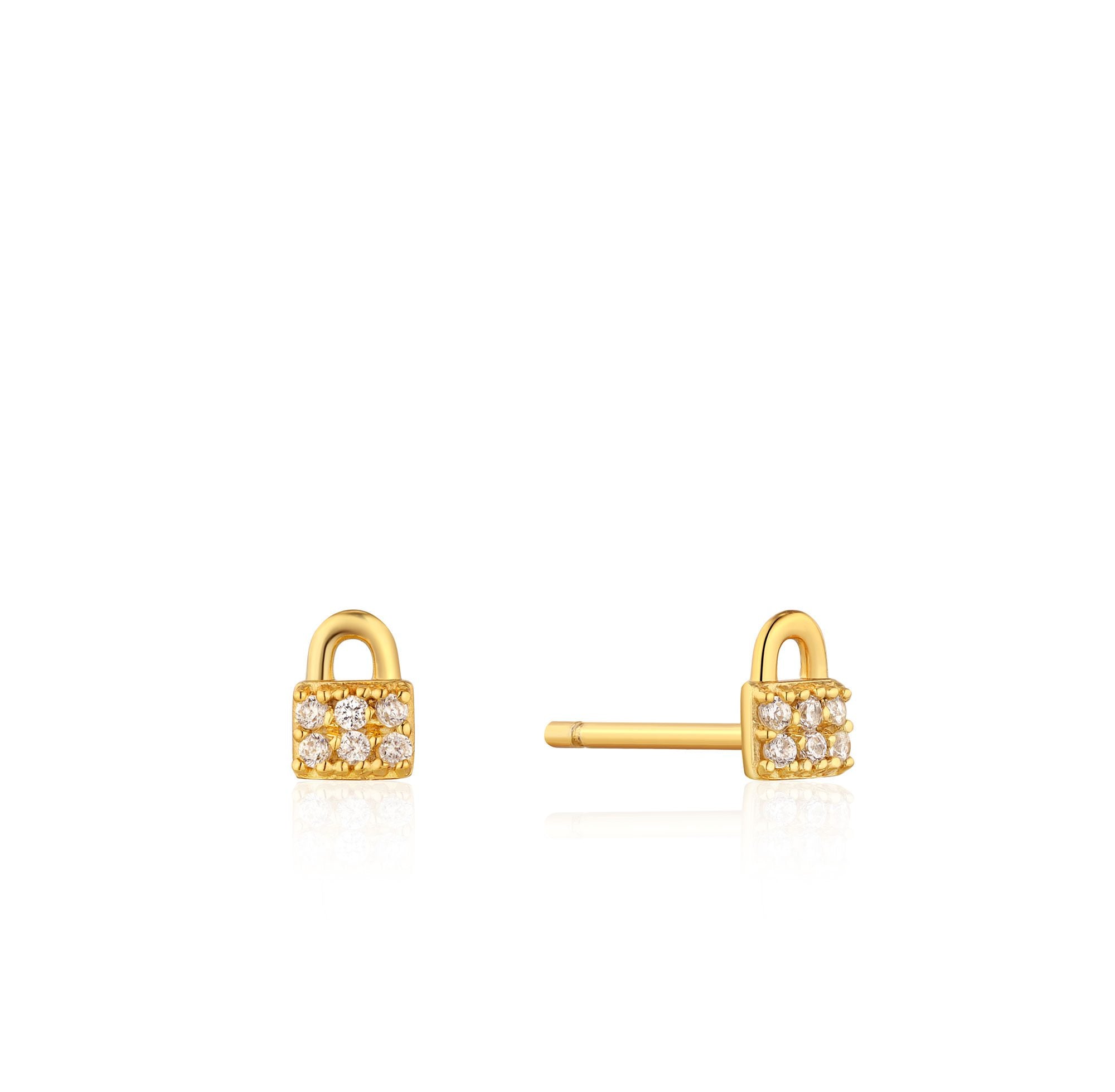 Ania Haie Under Lock & Key Stud Earrings - Juli's Wearable Art
