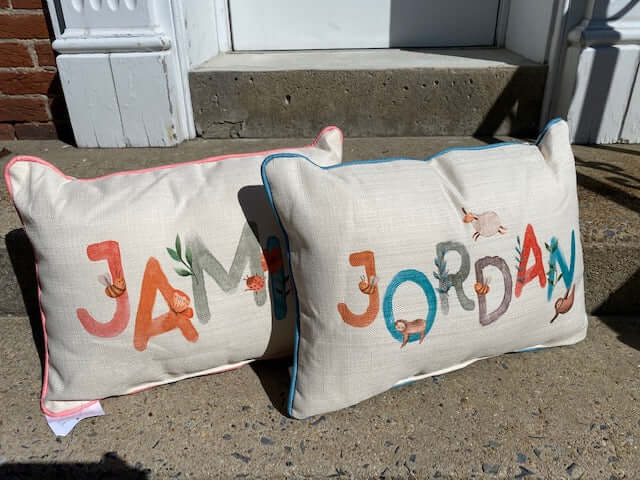 Baby Girl or Boy Customizable Pillow - Juli's Wearable Art