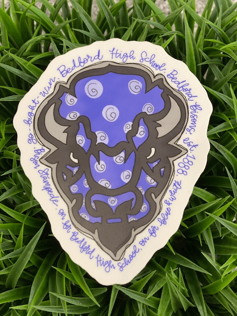 Bedford Bison Sticker - Juli's Wearable Art