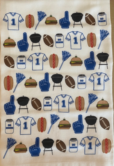 Bedford Bison Tailgating Hand Towel - Juli's Wearable Art