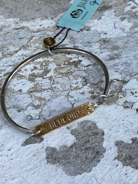 BEDFORD CUSTOM STAMPED HAND FORGED BRACELETS - Juli's Wearable Art