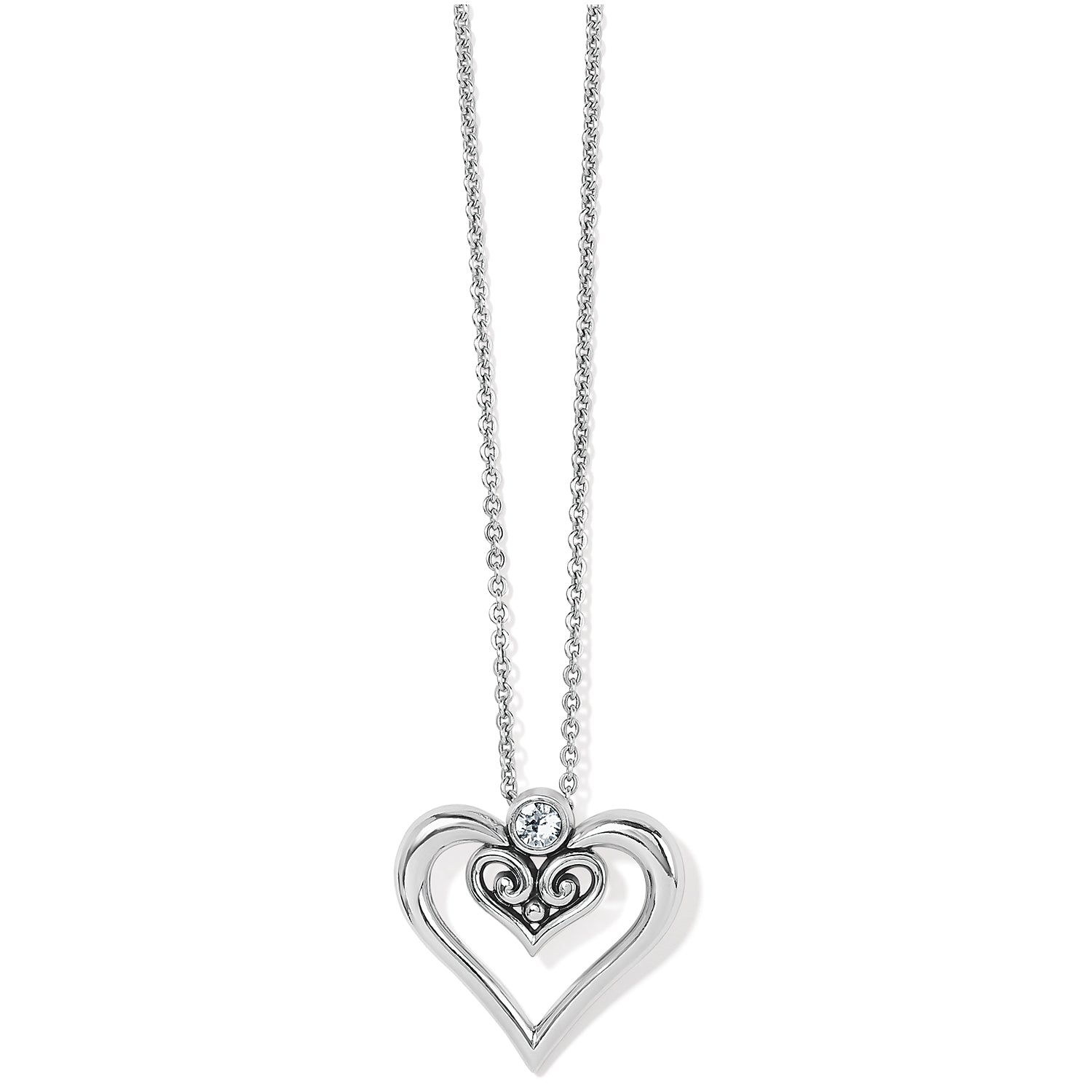 Brighton Alcazar Duet Heart Necklace - Juli's Wearable Art