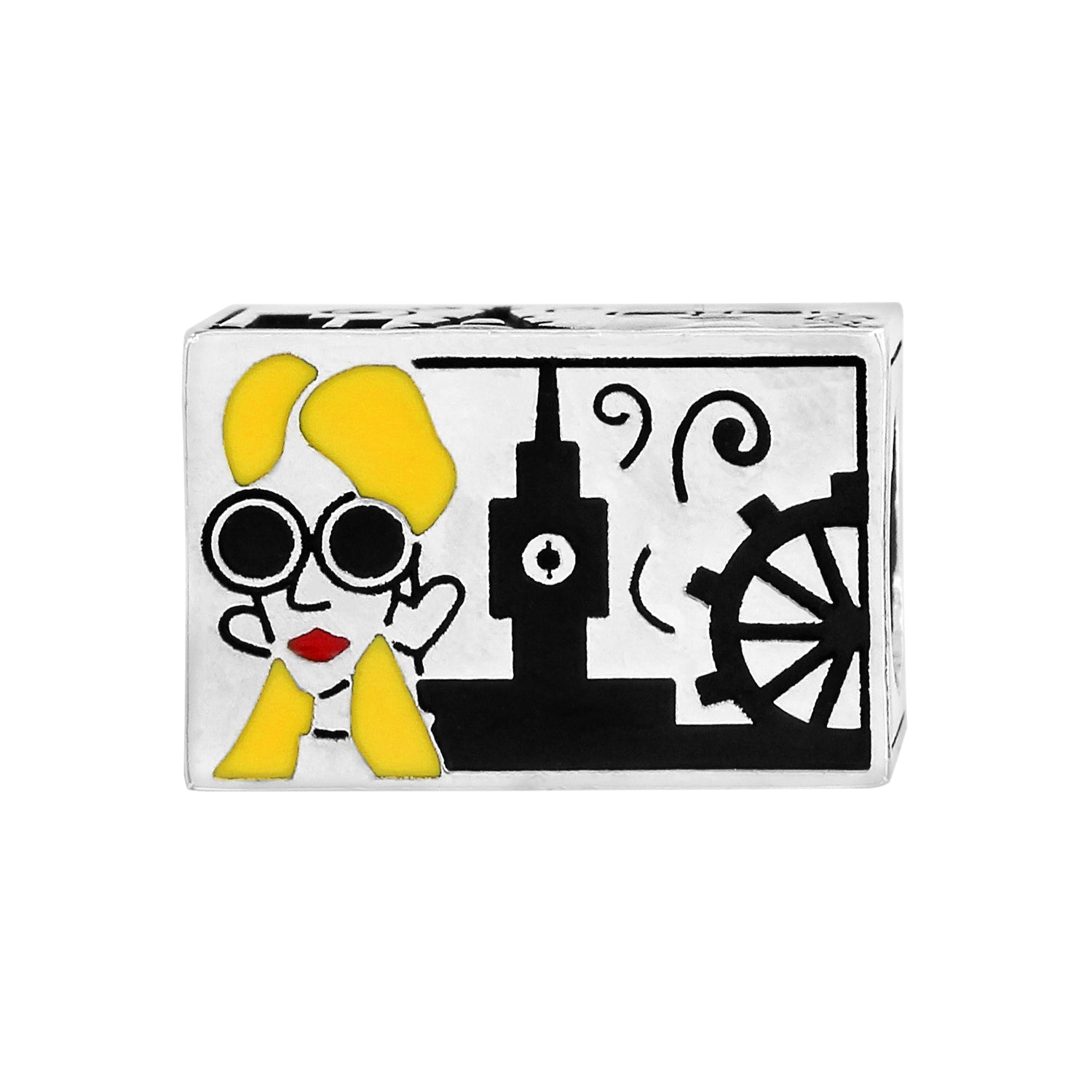 Brighton City Girl Postcard Bead - Juli's Wearable Art